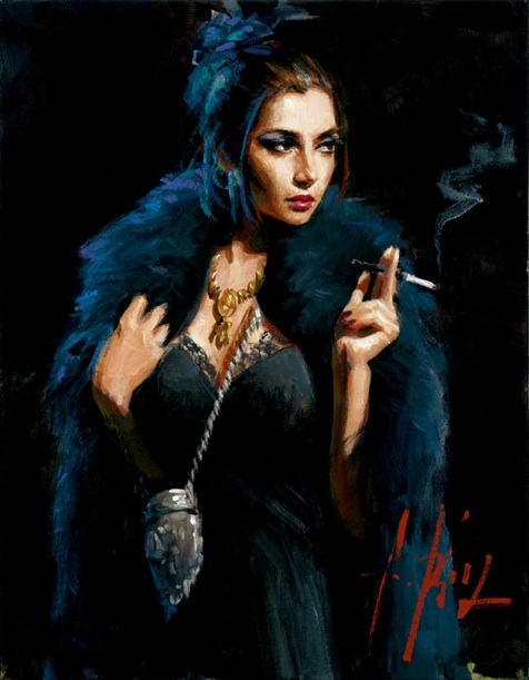 Fabian Perez Blue Rabbit